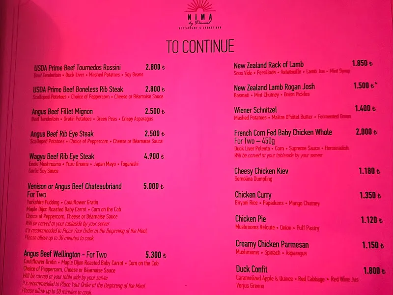 Nima Restaurant & Lounge Bar