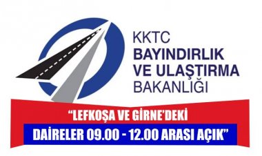 Girne ve Lefkoşa'daki Devlet Daireleri Çalışma Saatleri