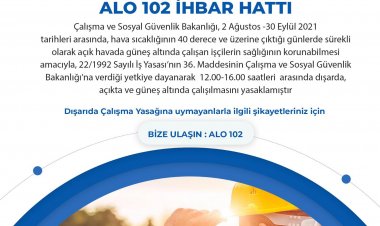 Alo 102 Devreye Alındı