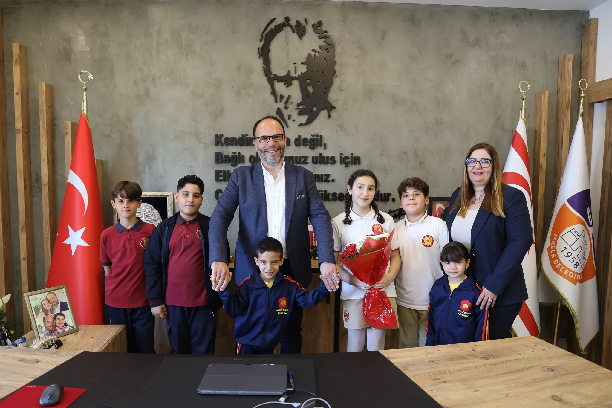 23 Nisan Ulusal Egemenlik ve Çocuk Bayramı...Sadıkoğlu makamını çocuklara devretti